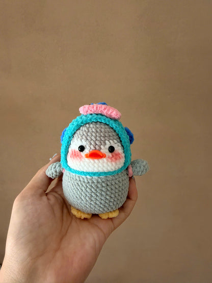 Handmade Crochet Penguin Cosplay Sanrio Keychain