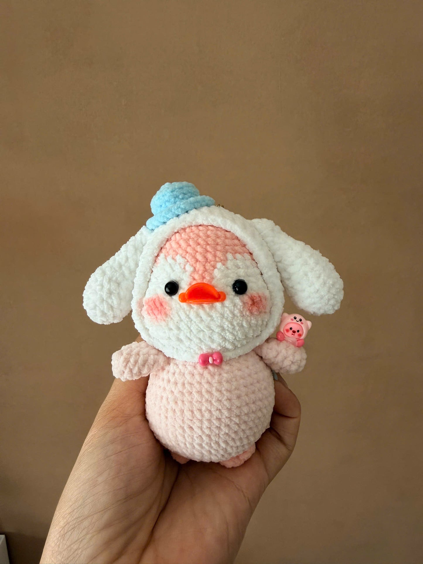 Handmade Crochet Penguin Cosplay Sanrio Keychain