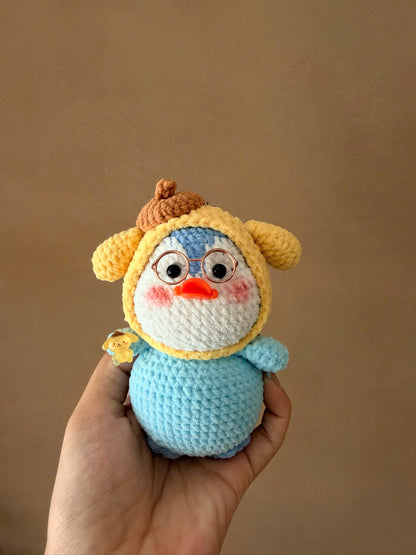 Handmade Crochet Penguin Cosplay Sanrio Keychain