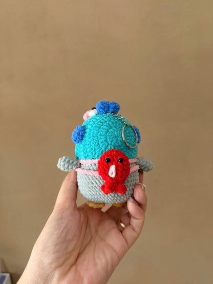 Handmade Crochet Penguin Cosplay Sanrio Keychain