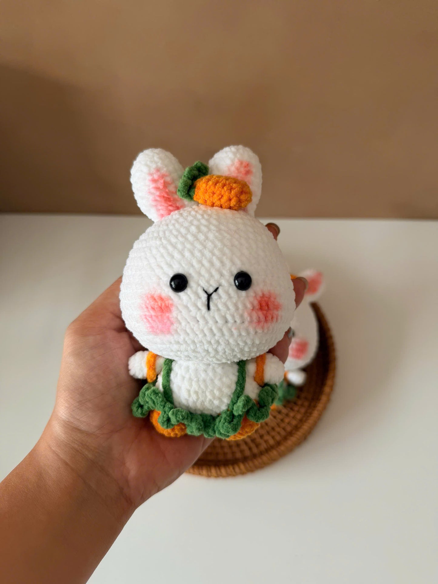 Handmade Crochet Bunny Keychain
