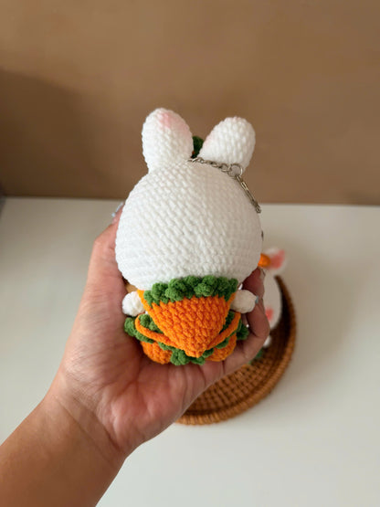 Handmade Crochet Bunny Keychain