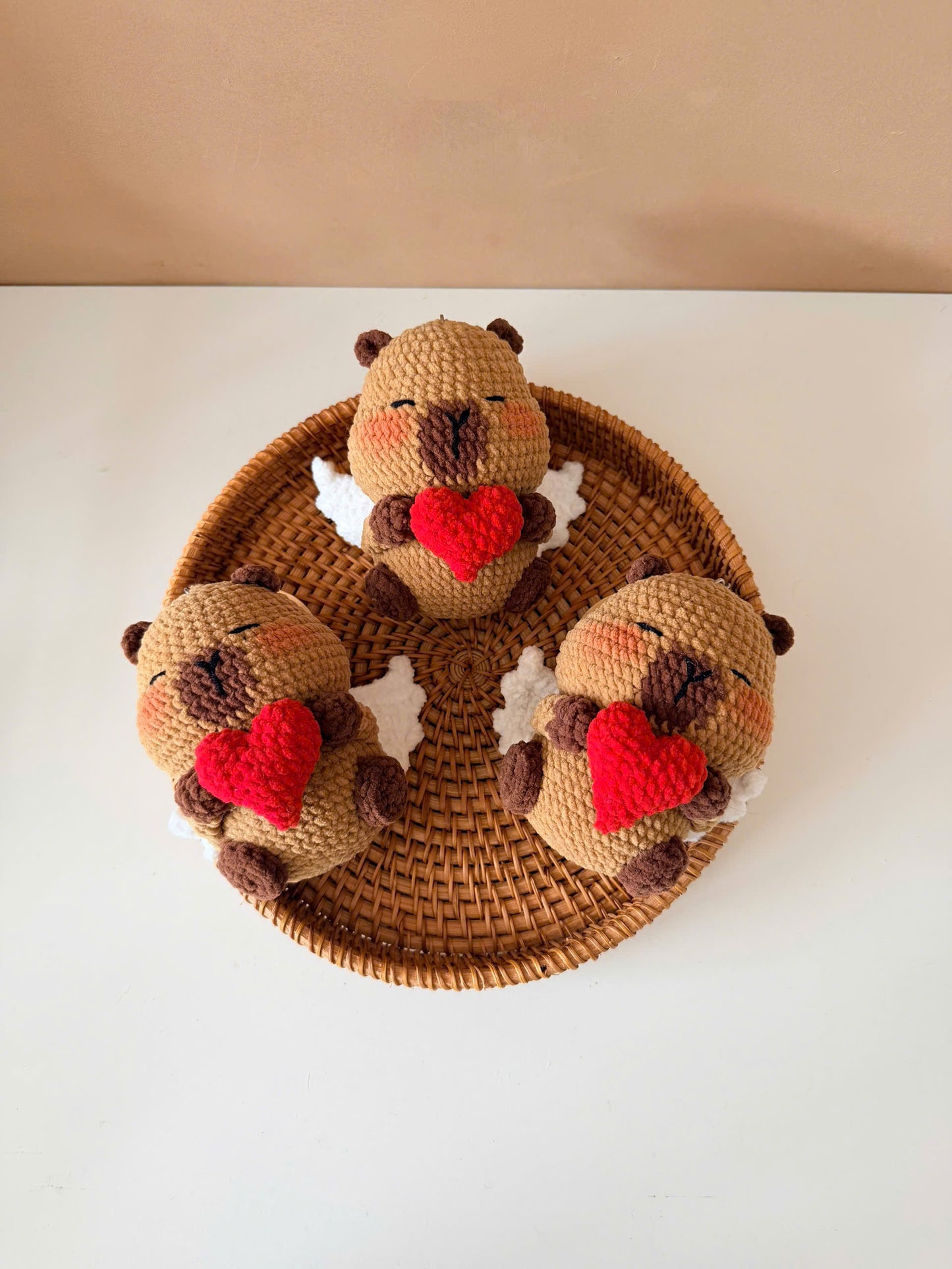 Handmade Crochet Capybara Keychain