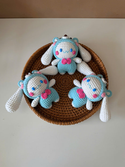 Handmade Crochet Cinnamoroll Keychain