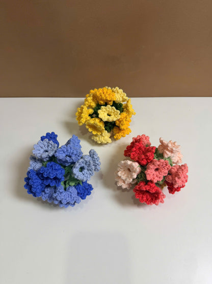 Handmade Crochet Flower Pot Coaster - Lily of the Valley