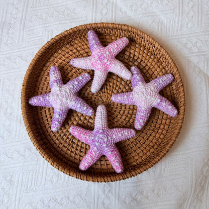 Handmade Crochet Starfish Keychain