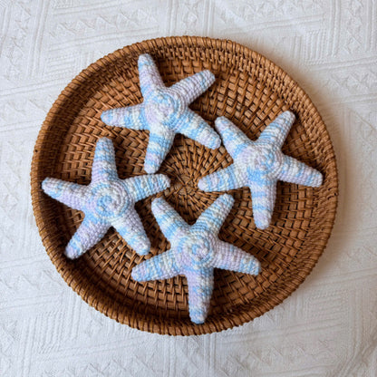 Handmade Crochet Starfish Keychain
