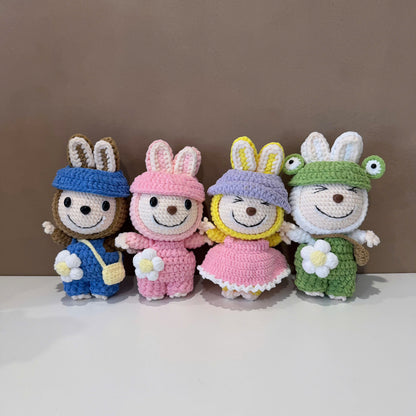 Handmade Crochet Labubu Doll