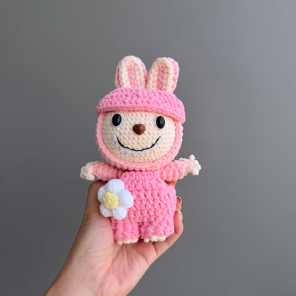 Handmade Crochet Labubu Doll