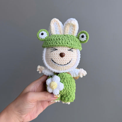Handmade Crochet Labubu Doll