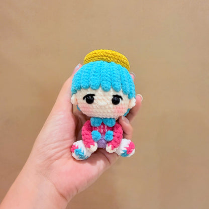 Handmade Crochet Kpop Demon Hunters Keychain - HUNTRIX & SAJA BOYS