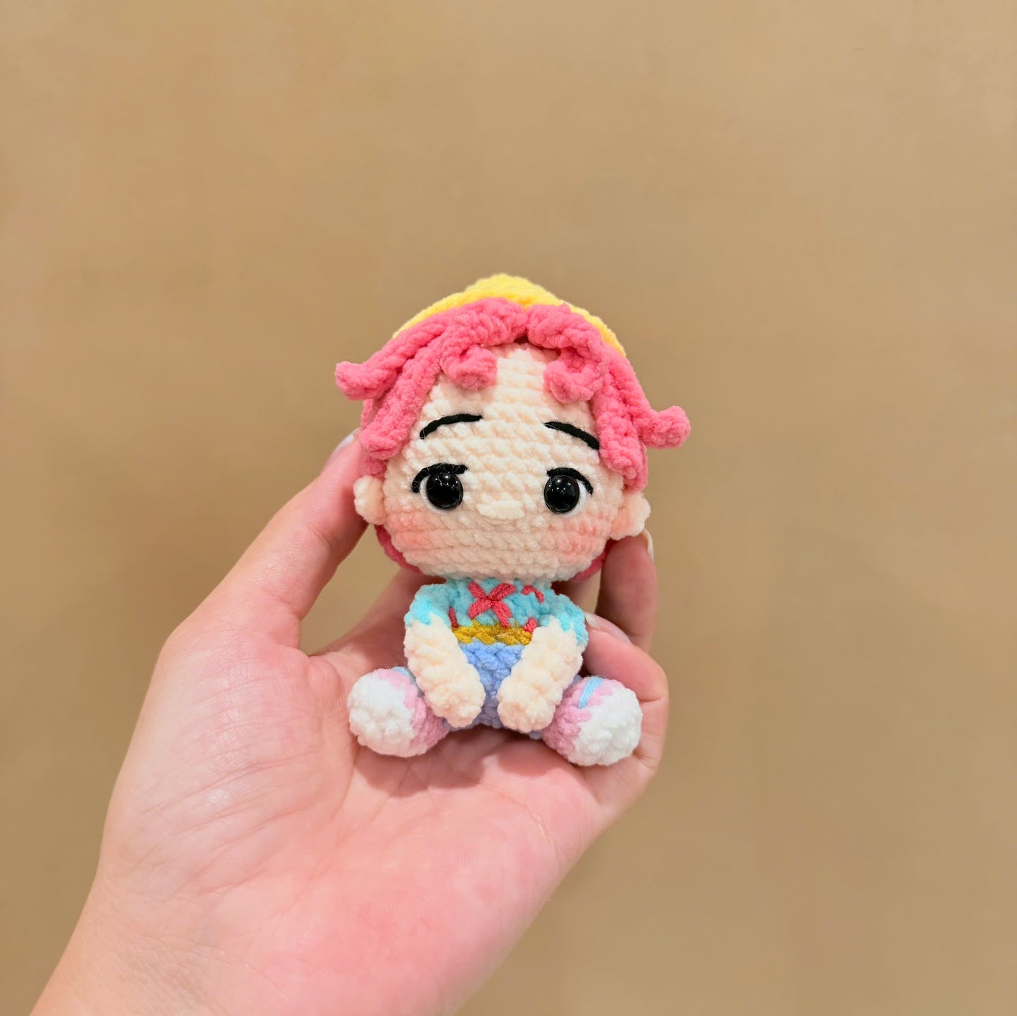 Handmade Crochet Kpop Demon Hunters Keychain - HUNTRIX & SAJA BOYS