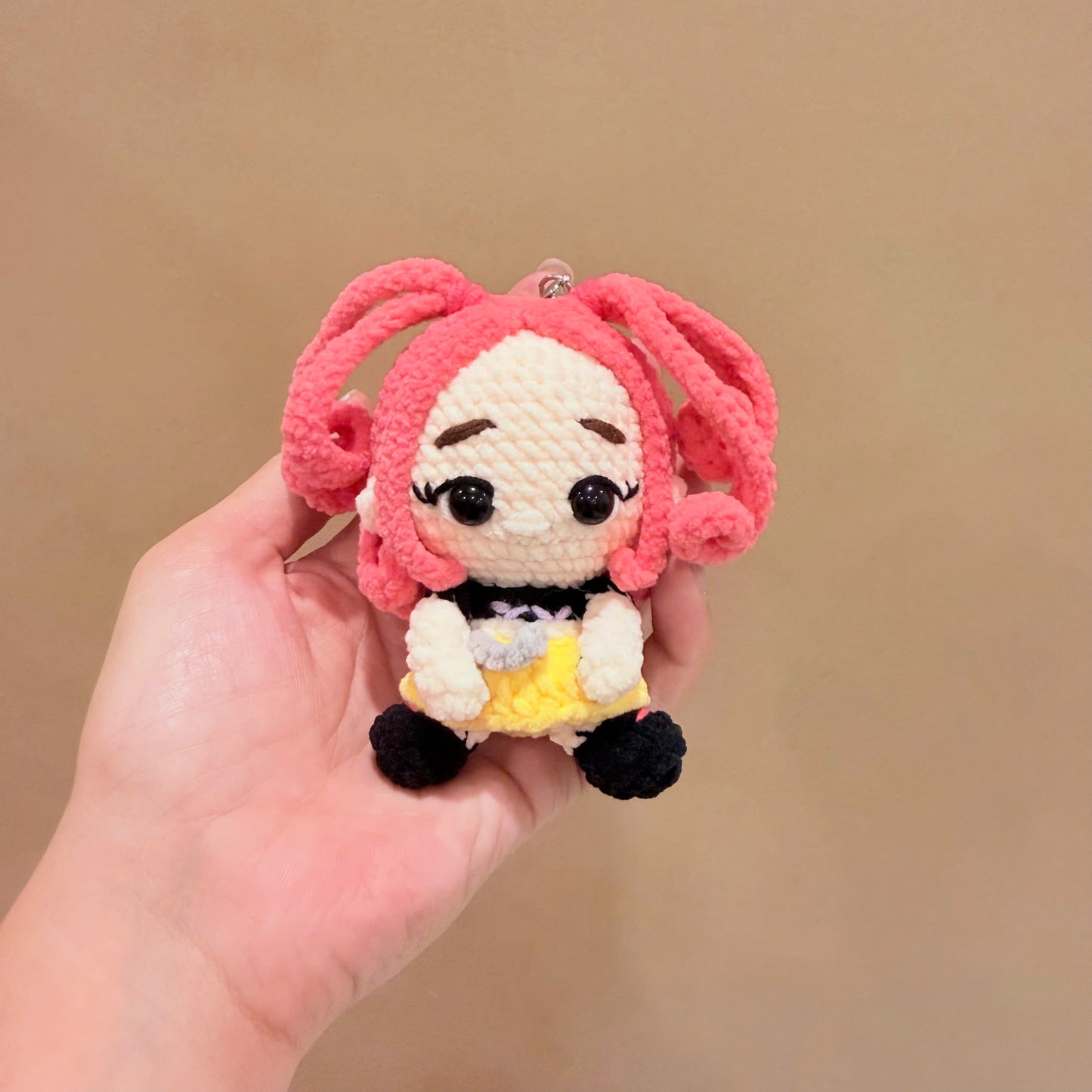 Handmade Crochet Kpop Demon Hunters Keychain - HUNTRIX & SAJA BOYS